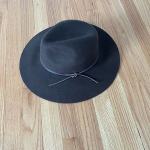 Wide Brim Brown Fedora